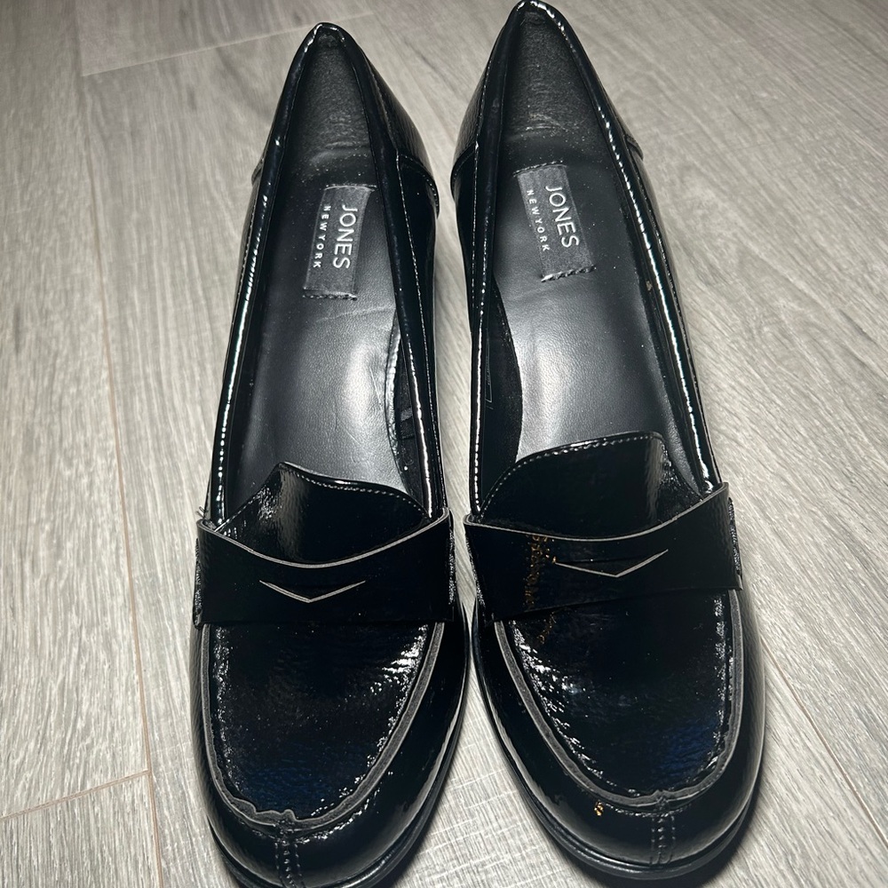 Jones New York Shiny Black Women's Loafers